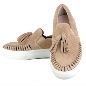 JSLIDES Tassel Suede Aztec Sneakers EUC